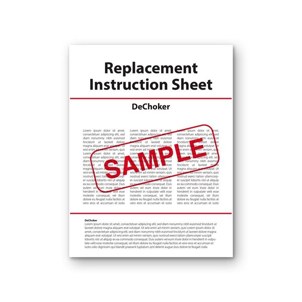 Aek Replacement Instruction Sheet  DeChoker EN9422
